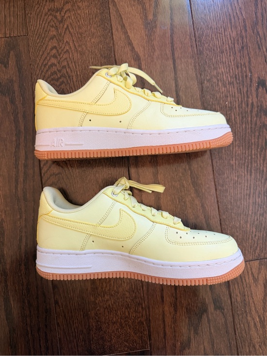Nike Shoes - Nike Air Force butter yellow sneakers